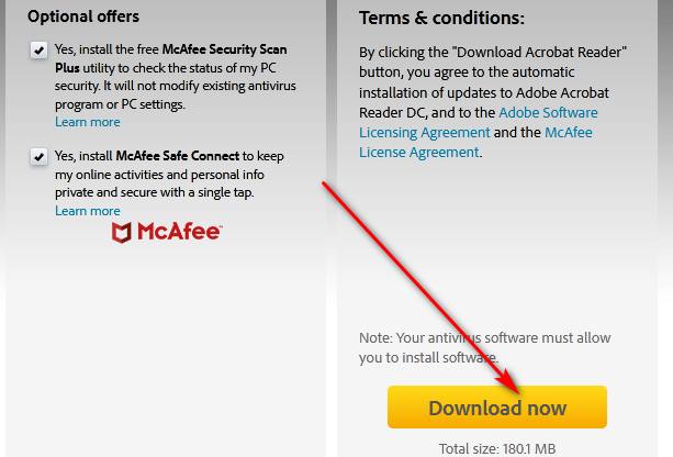 adobe acrobat reader update download for mac